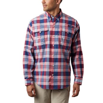 Columbia Muške Košulje - PFG Super Bahama Long Sleeve Tamno Sive Visebojne | QOPY-91564